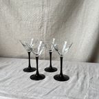 4X Martini Glas, Zwart, Luminarc thumbnail 5