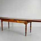 Elegant 20th Century French Cherrywood Extending Dining Table thumbnail 3