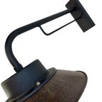 Vintage Industriële Wandlamp / Muurlamp Met Glazen Kap thumbnail 8