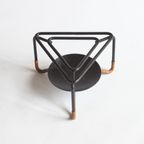 Teapot Stand In Rattan And Steel By Laurids Lonborg Denmark 1950S thumbnail 5