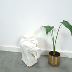 Witte Porseleinen Olifant Met Goud Plantentafel thumbnail 10