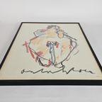 Anton Heyboer - Madonna Met Kind - Zeefdruk - Limited Edition - 1990 thumbnail 3