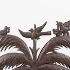 Mid-century Wrought Metal Palm Tree / Standbeeld / Beeld By Atelier Marolles thumbnail 7