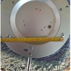 Vintage Ijsglas Plafondlamp Plaffoniere Wandlamp thumbnail 11