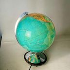 Vintage Xxl Aardbol / Globe In Glas : Columbus Duo Erdglobus thumbnail 3