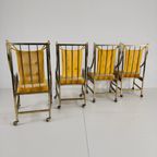 Unieke Set Eetkamer- En Loungestoelen In Mid-Century Stijl – Verguld, Gemaakt Tussen 1940-1948 thumbnail 5