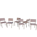 6 X No. 33 Dining Chair By Gijs Van Der Sluis For Van Der Sluis Stalen Meubelen, 1960s thumbnail 11