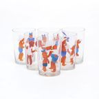 Leerdam 6 Sapglazen Kinderen, 1940S thumbnail 3