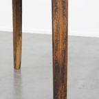 Prachtige Grote Antieke Engelse Pinewood Cricket/ Center Table, Bijzettafel Uit De 19e Eeuw thumbnail 11