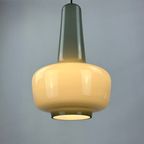 Grey Opaline Glass Pendant Lamp Kreta For Holmegaard By Jacob Bang, 1960 thumbnail 4