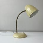 Vintage Bureaulamp - Geperforeerd Metaal, Cremekleurig thumbnail 5