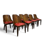 8 X De Coene Frères Chairs By Kortrijkse Kunstwerkstede Art Deco 1930s thumbnail 15