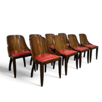 8 X De Coene Frères Chairs By Kortrijkse Kunstwerkstede Art Deco 1930S thumbnail 15