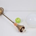 Vintage Art Deco Bol Hanglamp Schoollamp Copper Glas ‘20 thumbnail 14