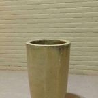 Xl Keramische Bloempot Planter, Olijfgroen, H 56 Cm thumbnail 2