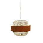 Vintage Hanglamp Glas Fineer Rand, Jaren '70 thumbnail 4