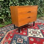 Vintage Ladekastje Kastje Dressoir Retro Teak | Commode thumbnail 5