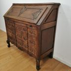 Antiek Vintage Secretaire Ladekast Landelijk Bureau Buro 1 thumbnail 8