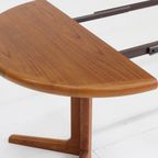 Vintage Deense Ronde Uitschuifbare Eettafel Teakhout Jaren 60 thumbnail 7