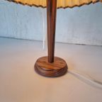 Pallisander Zweeds Tafellampje Vintage Mid Century. thumbnail 4