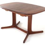 Ovalen 2x Verlengbare Eettafel Massief Teak Deens thumbnail 9