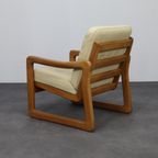 Lounge Chair With Ottoman In Leather By Poul Jeppesen For Holstebro Denmark, 1970S thumbnail 6