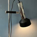 Mid Century Vloerlamp Met Twee Zwart/Chroom Spots thumbnail 6