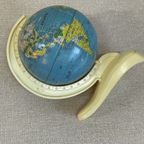 Vintage Kinder Mini Globe J`50 Blikken Wereldbol thumbnail 5