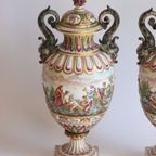 Capodimonte Vases, Late 19th, Set Of Two thumbnail 5