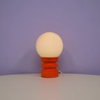 Oranje West Germany Lamp Glazen Bol thumbnail 4