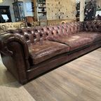 Waanzinnige Stoere Chesterfield Xl Bank Vintage Bruin thumbnail 5