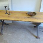 Prachtige Grote Boomstam Tafel 260 Cm thumbnail 3