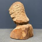 Uit Hout Gesneden Hoofd Of Buste Van Een Man Met Baard thumbnail 10