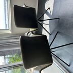 Set Van 2 Eetkamerstoelen. Duostoffering & Draaibare Zitting thumbnail 2