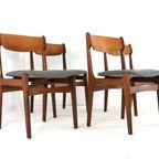 Set 4 Findahl Vintage Eetkamerstoelen Stoelen Gestoffeerd Deens thumbnail 13