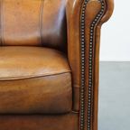 Mooie En Comfortabele Karakteristieke Schapenleren Fauteuil/Armchair Met Een Prachtig Patina thumbnail 11