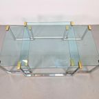 3 X Regency Peter Ghyczy Salontafel Bijzettafel T53 Messing thumbnail 9