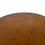 Art Deco Plantentafeltje Bijzettafeltje Eikenhouten Jaren 50 thumbnail 12