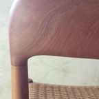 Set Van Zes Model 75 Stoelen In Teak Van N.o. Moller thumbnail 12