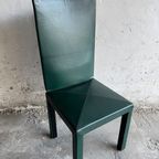Set Fo 4 Arcadia Green Leather Chairs By Paolo Piva For B&B Italia thumbnail 5