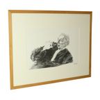 Grote Houtskool Tekening Pleitende Advocaat Kunst Driesschaert 1974 thumbnail 8