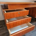 Prachtig Design Houten Bureau Uit De Jaren 60/70. thumbnail 6