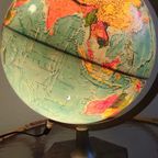 Wereldbol Scan Globe '70 Seventies Verlicht Deens Vintage thumbnail 6