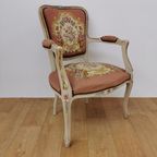 Brocante Vintage Gobelin Queen Ann Stoeltje, Fauteuiltje 03 thumbnail 2