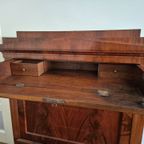 West-duitse Mahoniehouten Secretaire Uit 1830 – Biedermeier thumbnail 12