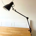 Vintage Scharnier Bureaulamp Met Tafelklem thumbnail 16