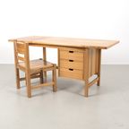 Grenen Houten Bureau Met Verlengbaar Blad 64572 thumbnail 3