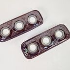 2 Vintage Waxinelichthouder Keramiek Bay W Germany Kandelaar thumbnail 2