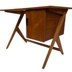 Vintage Bureau Werkplek Compact Design Vrijstaand Jaren 60 thumbnail 4