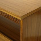 Vintage Mid Century Highboard Kast Lade En Deuren Teak Fineer 200Cm thumbnail 4